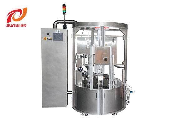 آلة تعبئة كبسولات القهوة السائلة الدوارة Lavazza / Nespresso / Kcups مع نظام التنظيف بالنيتروجين